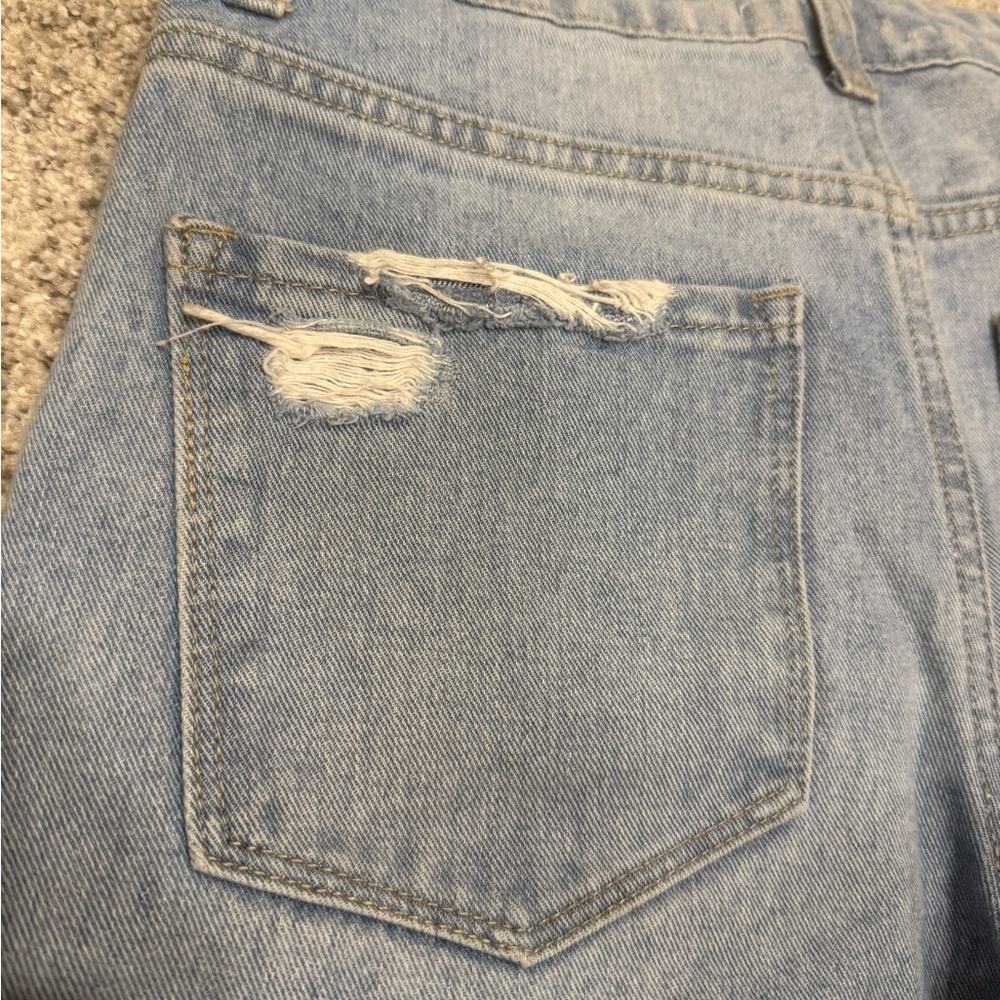 Flying Monkey Light Blue Vintage Straight Leg Jeans - Picture 12 of 12